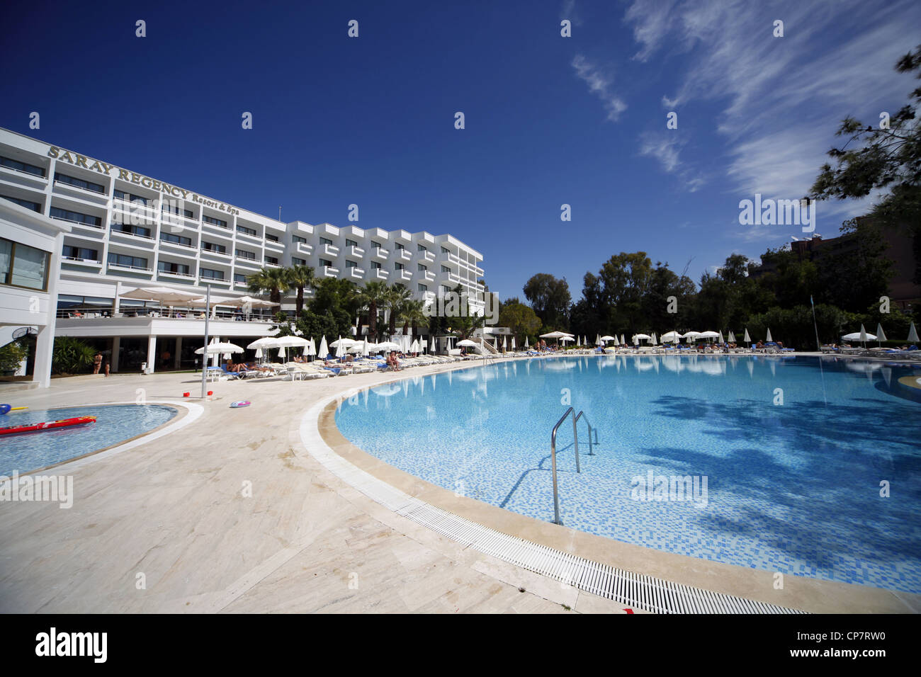 SARAY REGENCY HOTEL & SWIMMING POOL SIDE Türkei 15. April 2012 Stockfoto