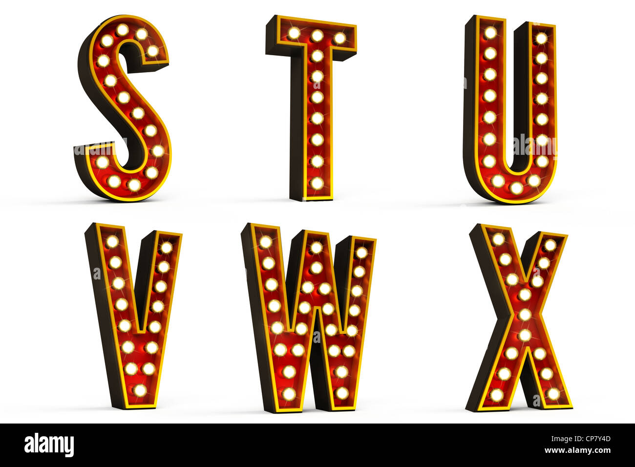 Alphabet-Set - Teil 4 Stockfoto