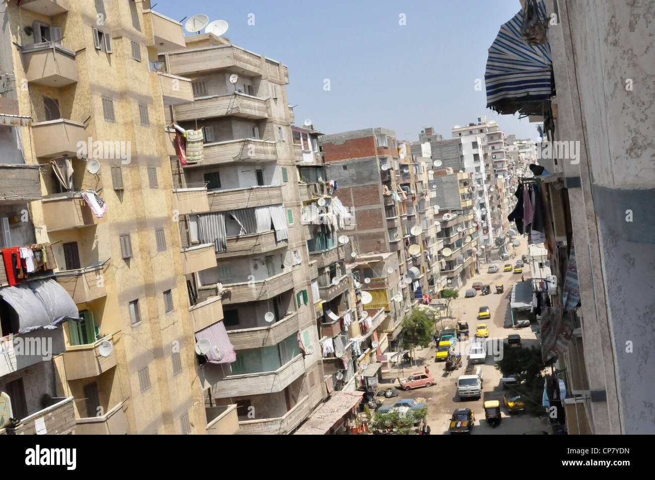 Straße in Alexandria Ägypten Stockfoto