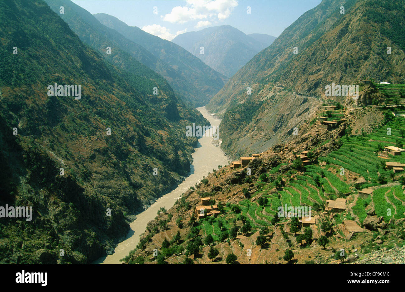 Pakistan, North West Province, Kohistan, Indus River Valley, Stockfoto