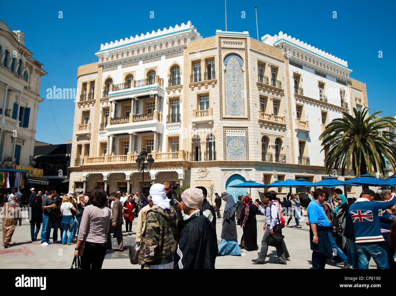 Tunis, Tunesien Place De La Victoire ist ein Einstiegspunkt in die