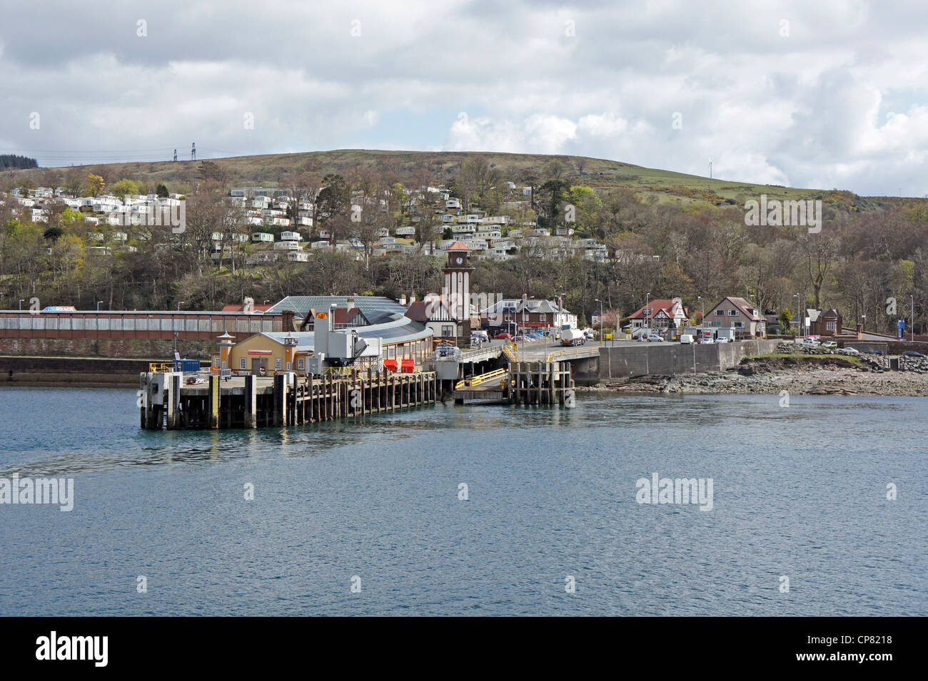 Wemyss Bay Pier und dem Bahnhof in Inverclyde South West Schottland Stockfoto