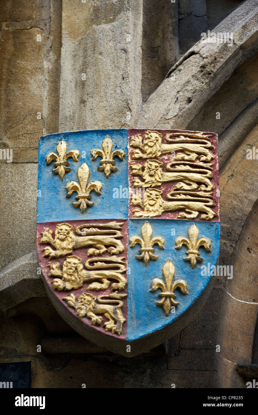 Wappen von England aus Stein schutz (1405-1603), Oxford, Oxfordshire, England Stockfoto