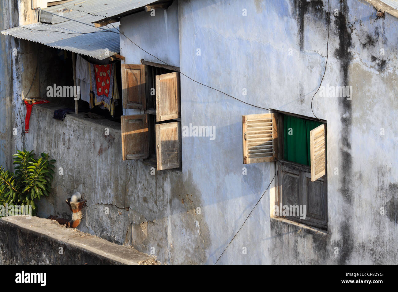 Ein altes Haus in Stonetown, Zanzibar Stockfoto
