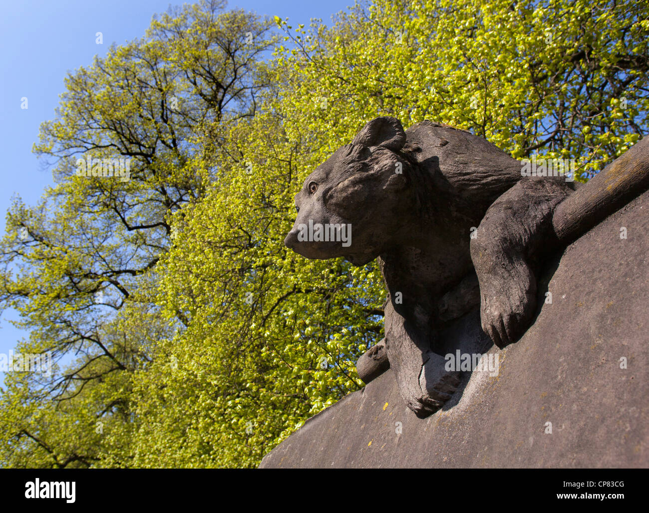 Das Tier Wand in Cardiff Castle Stockfoto
