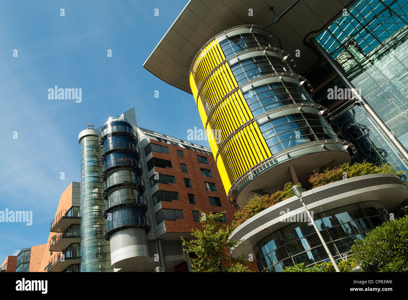 Moderne Architektur des Daimler Büro Gebäude & Apartments am Potsdamer Platz, Berlin, Deutschland Stockfoto