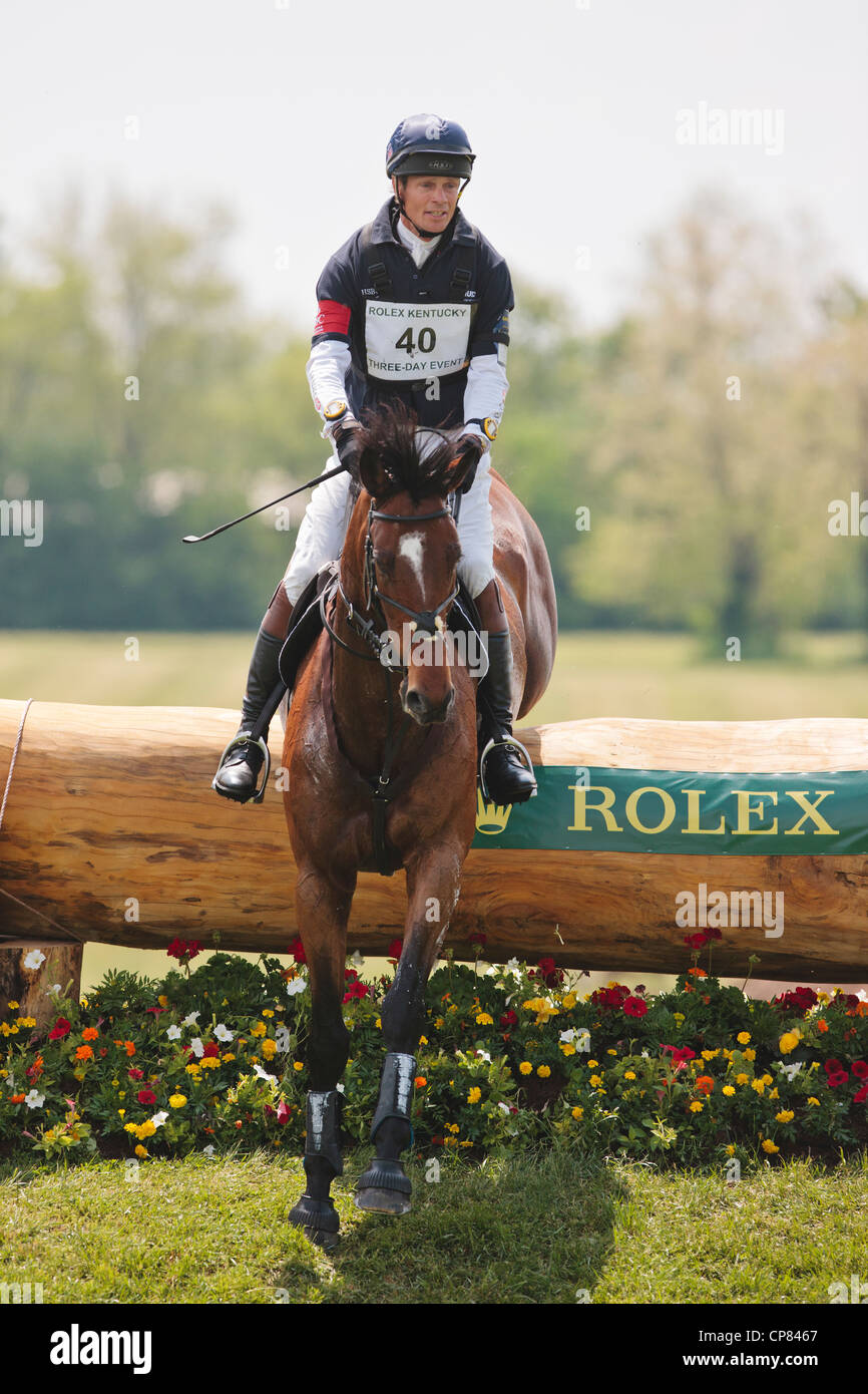 William Fox-Pitt beim Rolex Kentucky dreitägigen Event 2012 Stockfoto