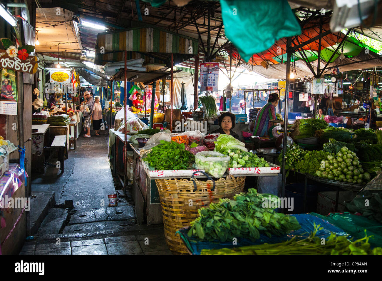 Khlong Toey Markt in Bangkok, Thailand Stockfoto