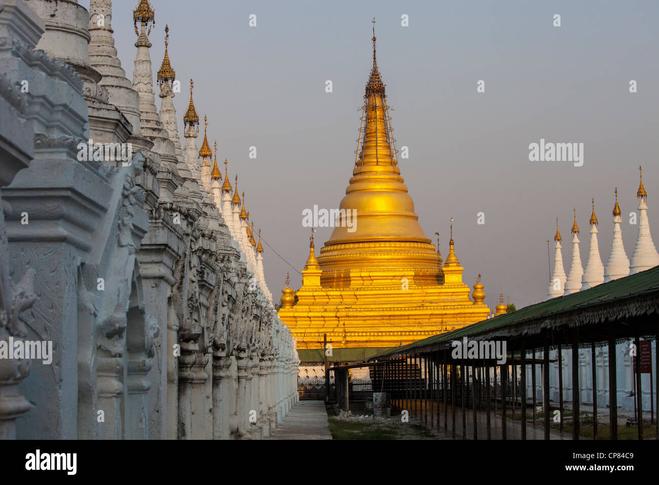 Sandamuni Pagode buddhistischer Tempel in Mandalay Myanmar Stockfoto