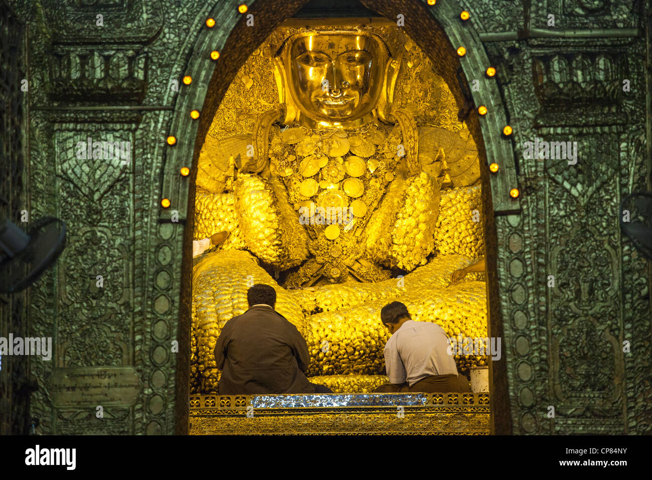 Mahamuni Paya buddhistischer Tempel in Mandalay Myanmar Stockfoto
