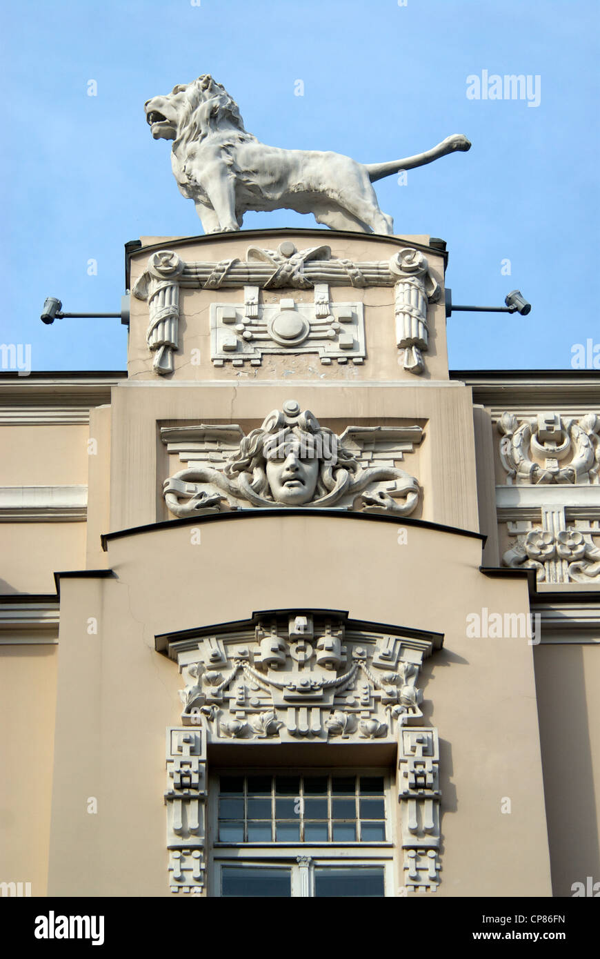 Jugendstil-Viertel, Riga, Lettland, Baltikum Stockfoto