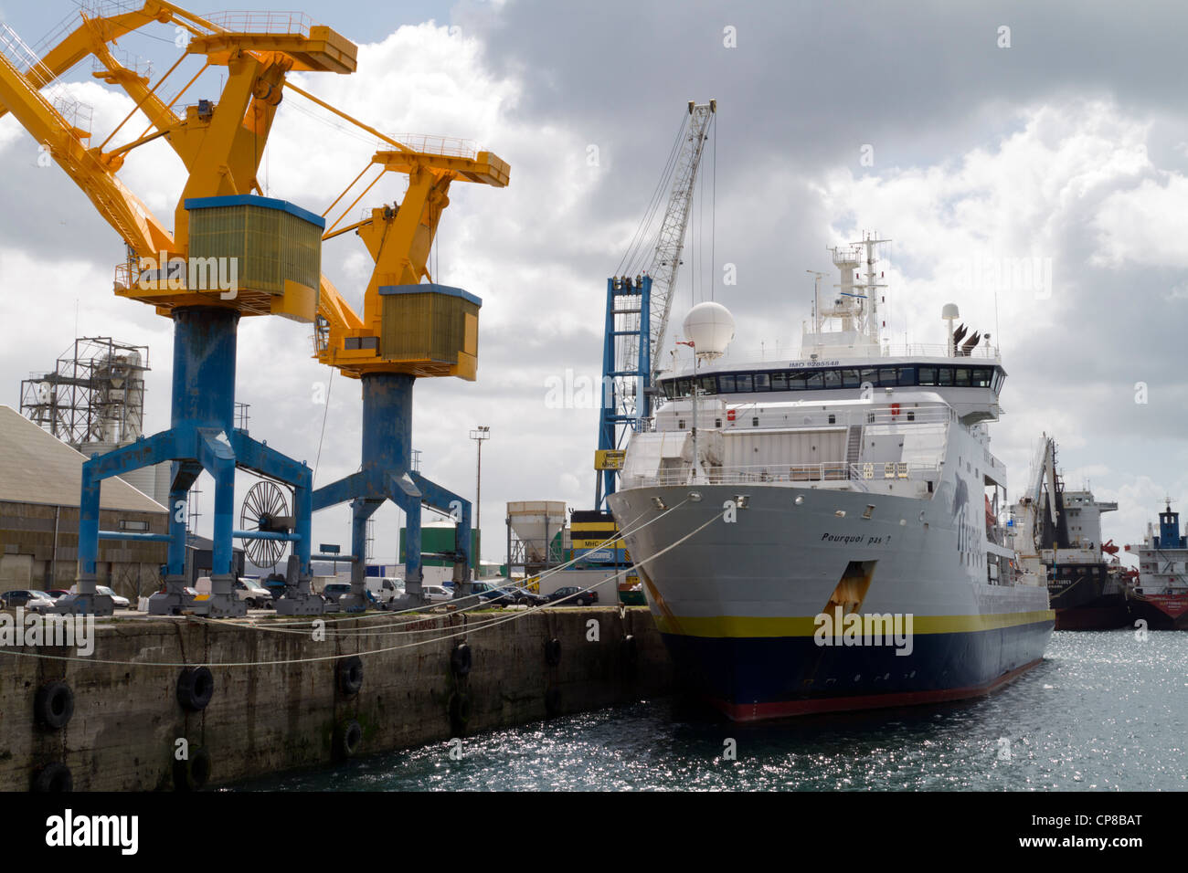 Hafen von Brest-Bretagne-Frankreich Stockfoto