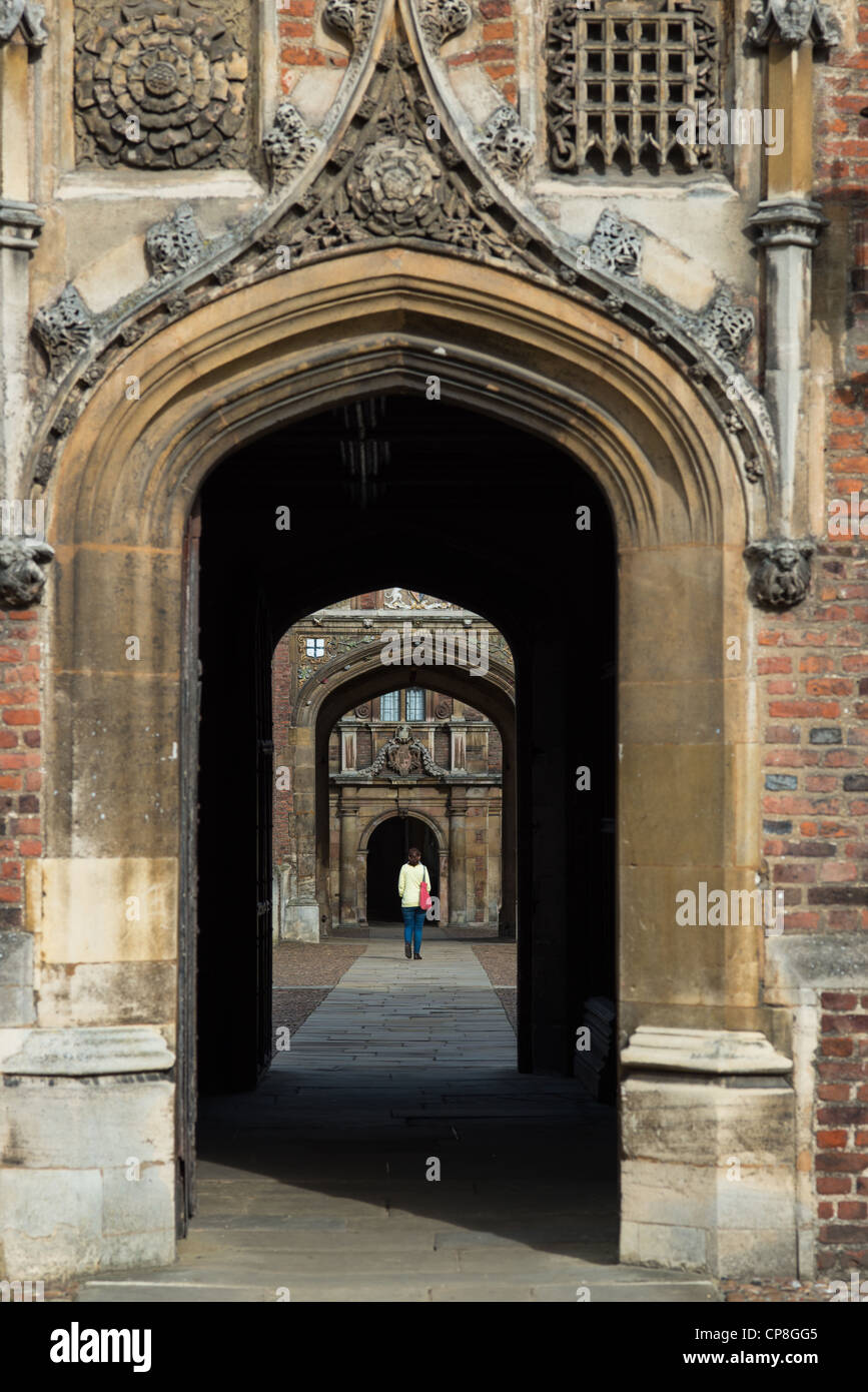 St. Johns College Torbögen, Cambridge, England. Stockfoto