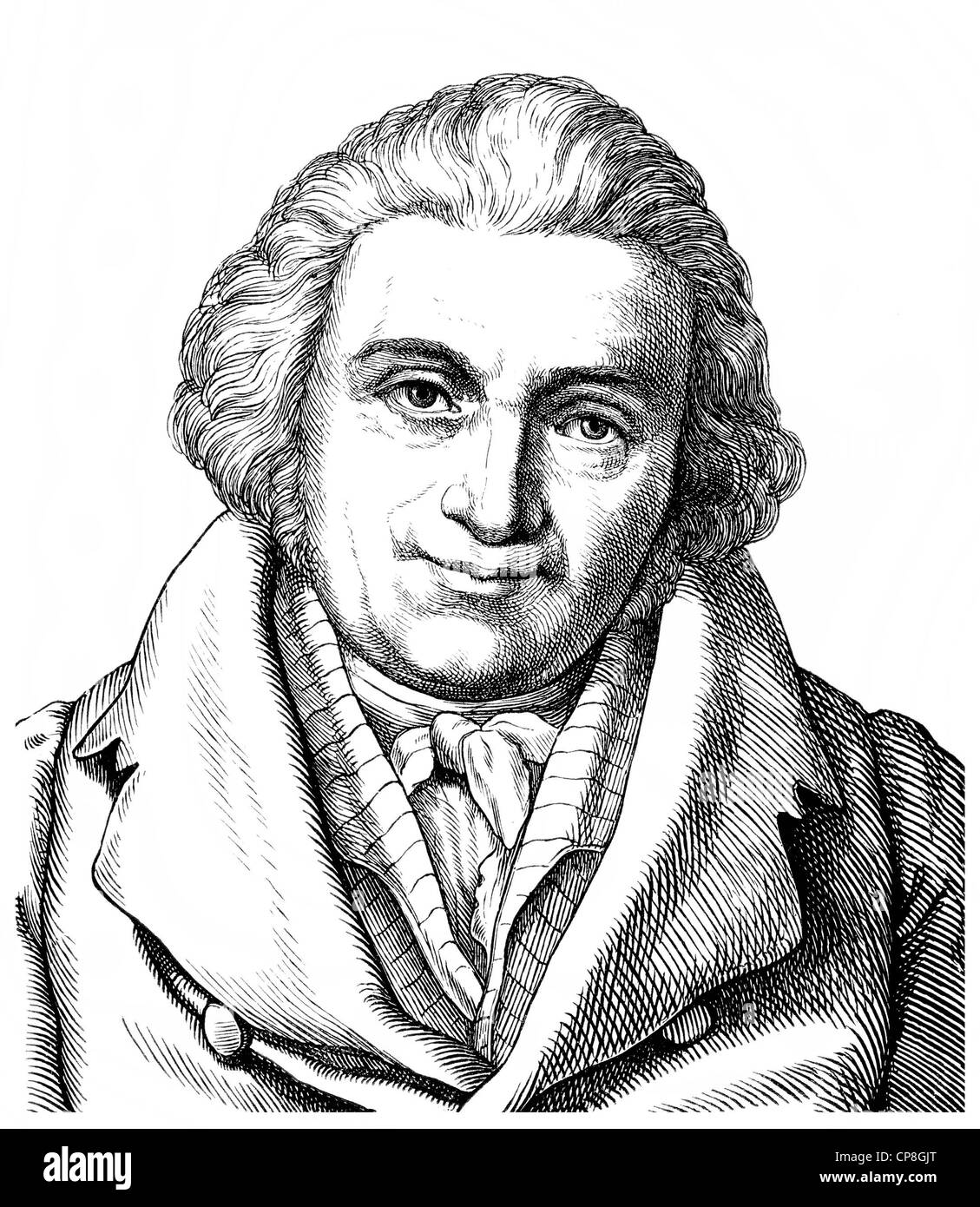 Johann Gottfried Eichhorn, 1752-1827, deutscher Orientalist und Historiker, Stockfoto