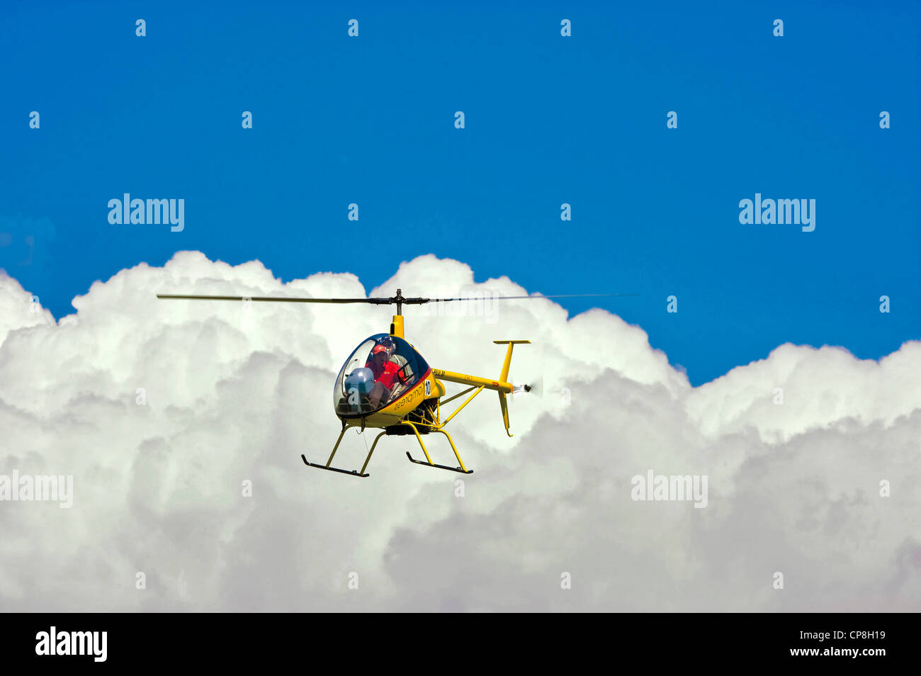 Europa-Italien-Piemont-Turin Flughafen Collegno Wort Air Games 2009 Hubschrauber Stockfoto