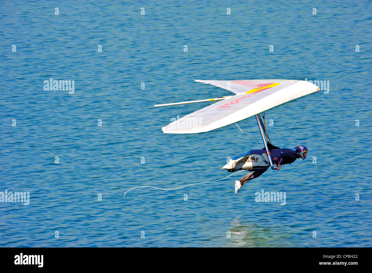 Europa Italien Piemont Provinz von Turin Avigliana (um) Welt Luft Spiel 2009 Drachenfliegen auf dem See Stockfoto