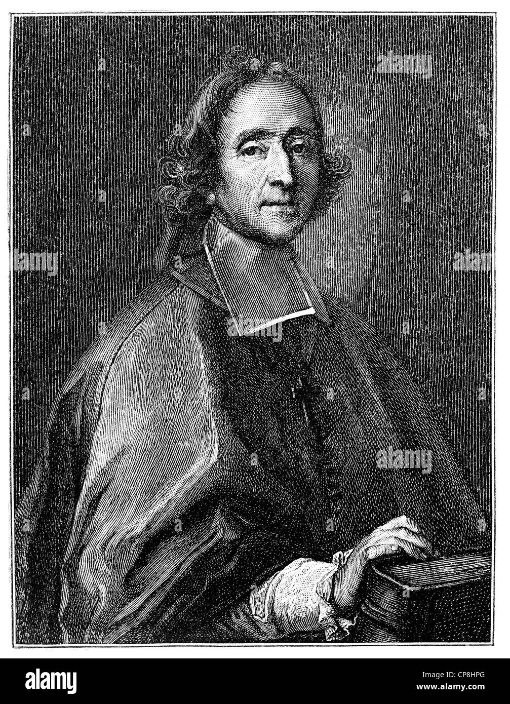 François de Salignac De La Mothe-Fénelon, 1651-1715, ein französischer Erzbischof und Schriftsteller, Historische Druck aus Dem 19. Halbmonatsschrift Stockfoto