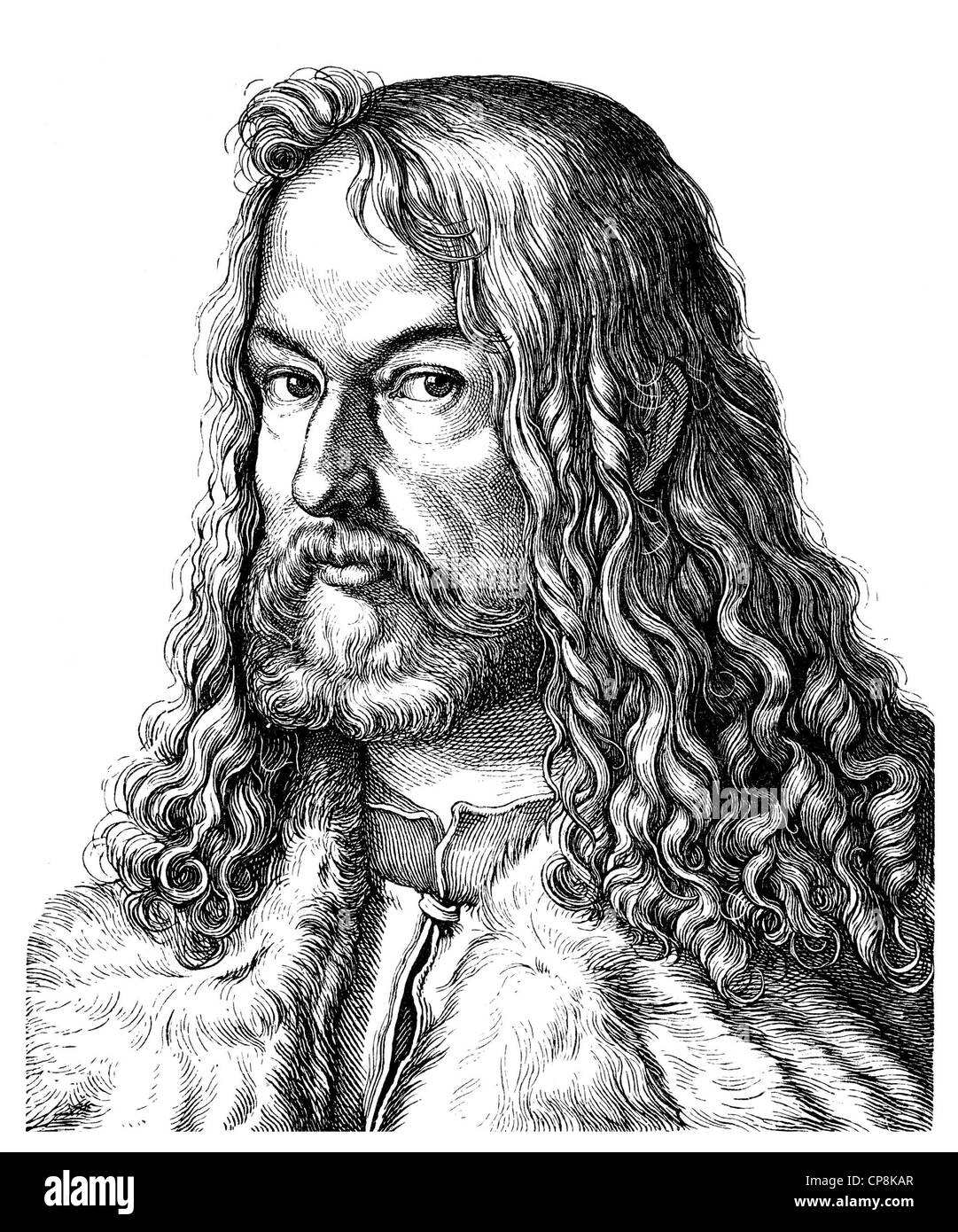 Albrecht Duerer der jüngere, 1471-1528, ein deutscher Maler, Grafiker, Mathematiker und Theoretiker in der Zeit des Humanismus und der t Stockfoto
