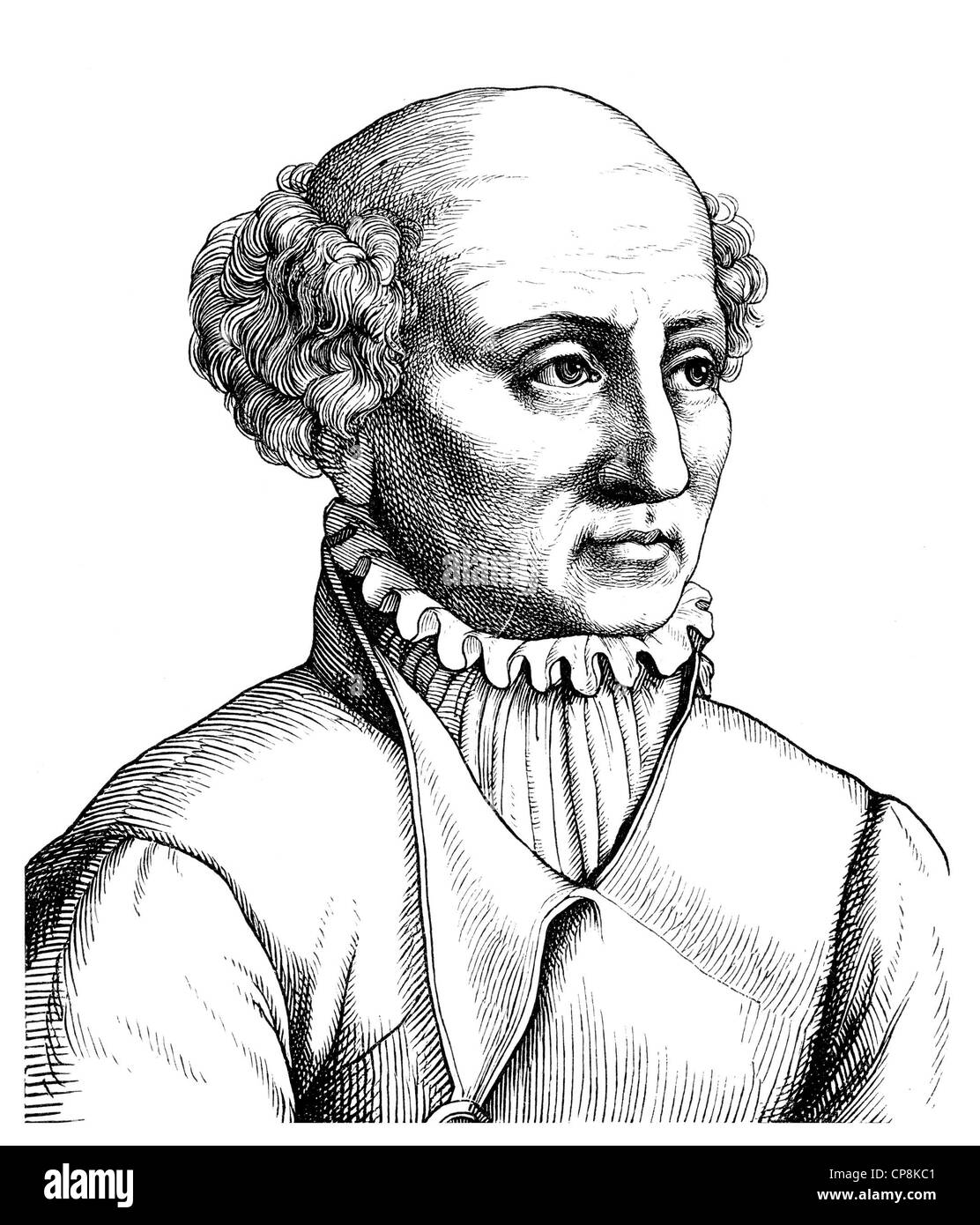 Philippus Theophrastus Aureolus Bombast von Hohenheim oder Paracelsus, 1493-1541, ein Schweizer Arzt, Alchemist, Astrologe, myst Stockfoto
