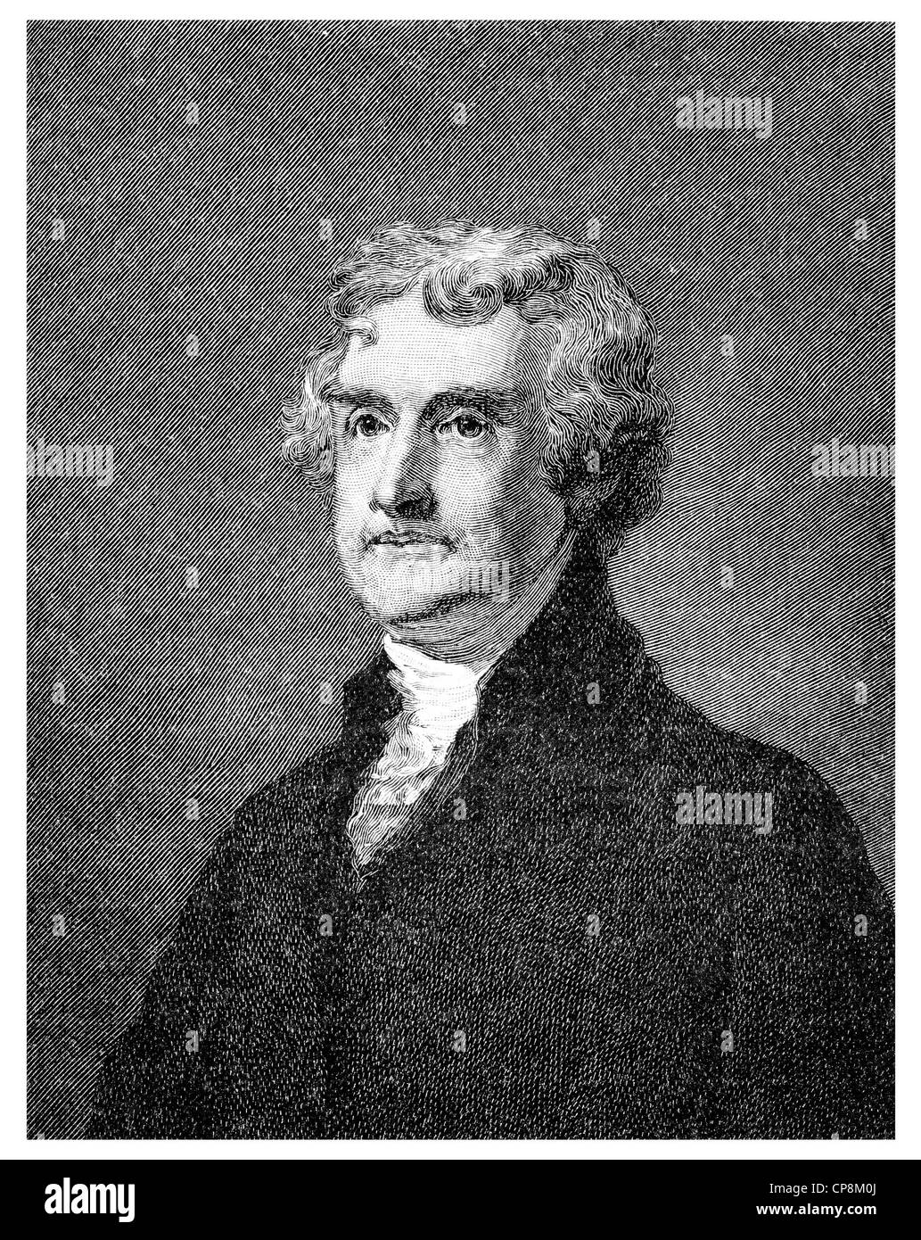Thomas Jefferson, 1743-1826, der dritte Präsident der Vereinigten Staaten, Autor der Erklärung der Unabhängigkeit, USA Zustand t Stockfoto