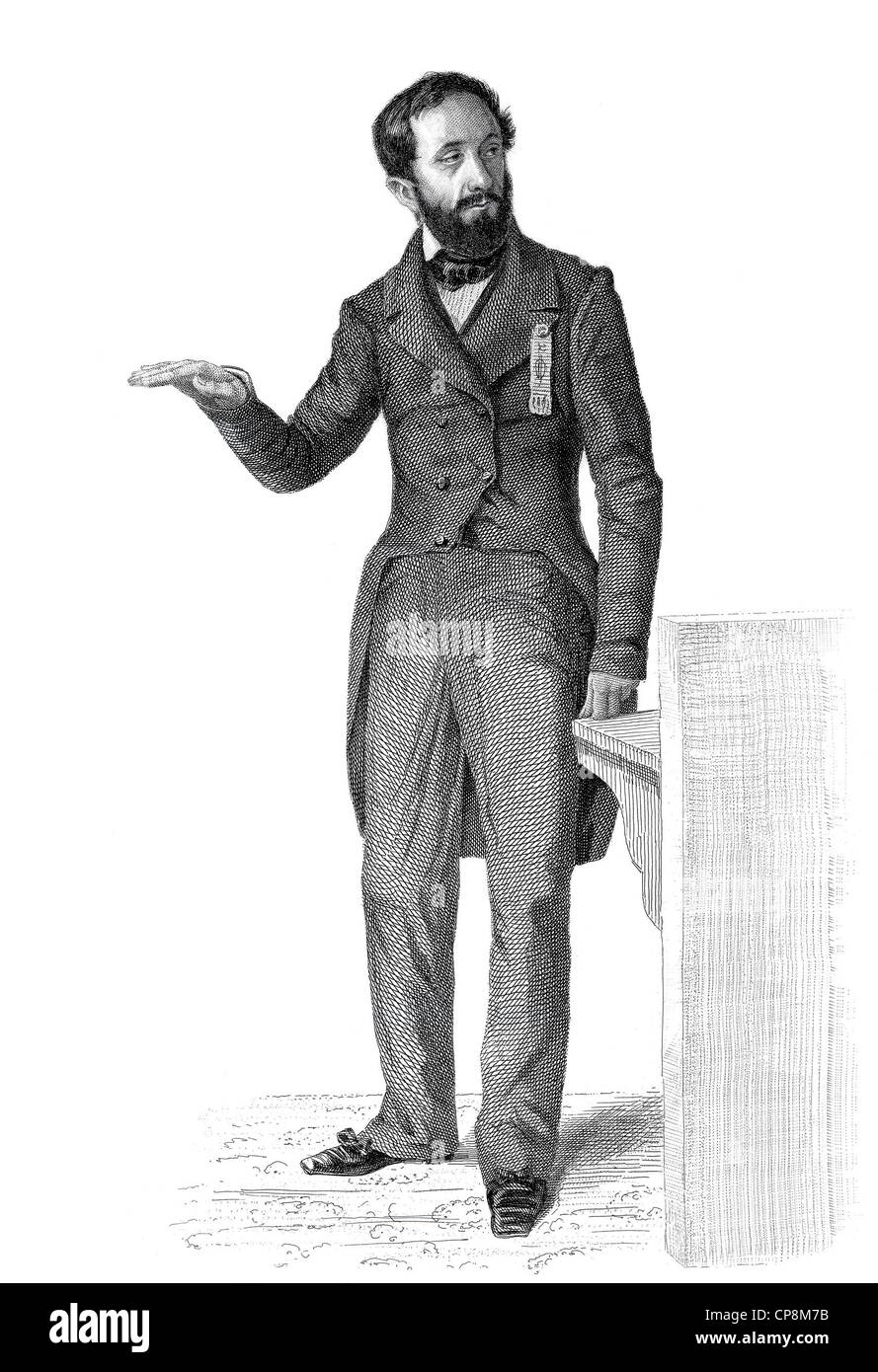 Marie Anna Joseph Degousee, 1795-1862, Mitglied der französischen Nationalversammlung, Frankreich, 1848, Historischer Stahlstich aus Dem 1 Stockfoto