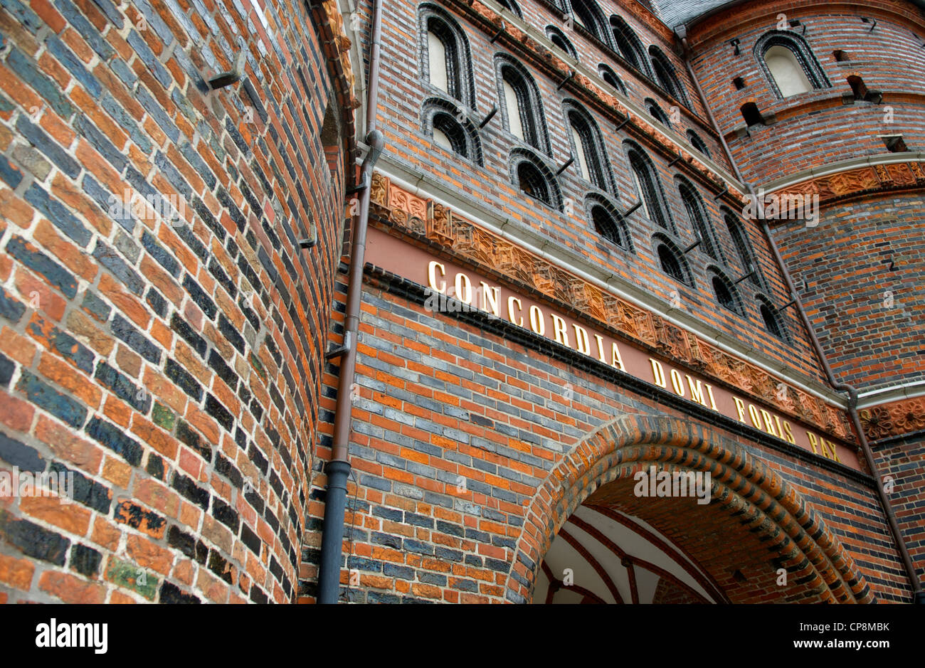 HOLSTENTOR IN LÜBECK Stockfoto