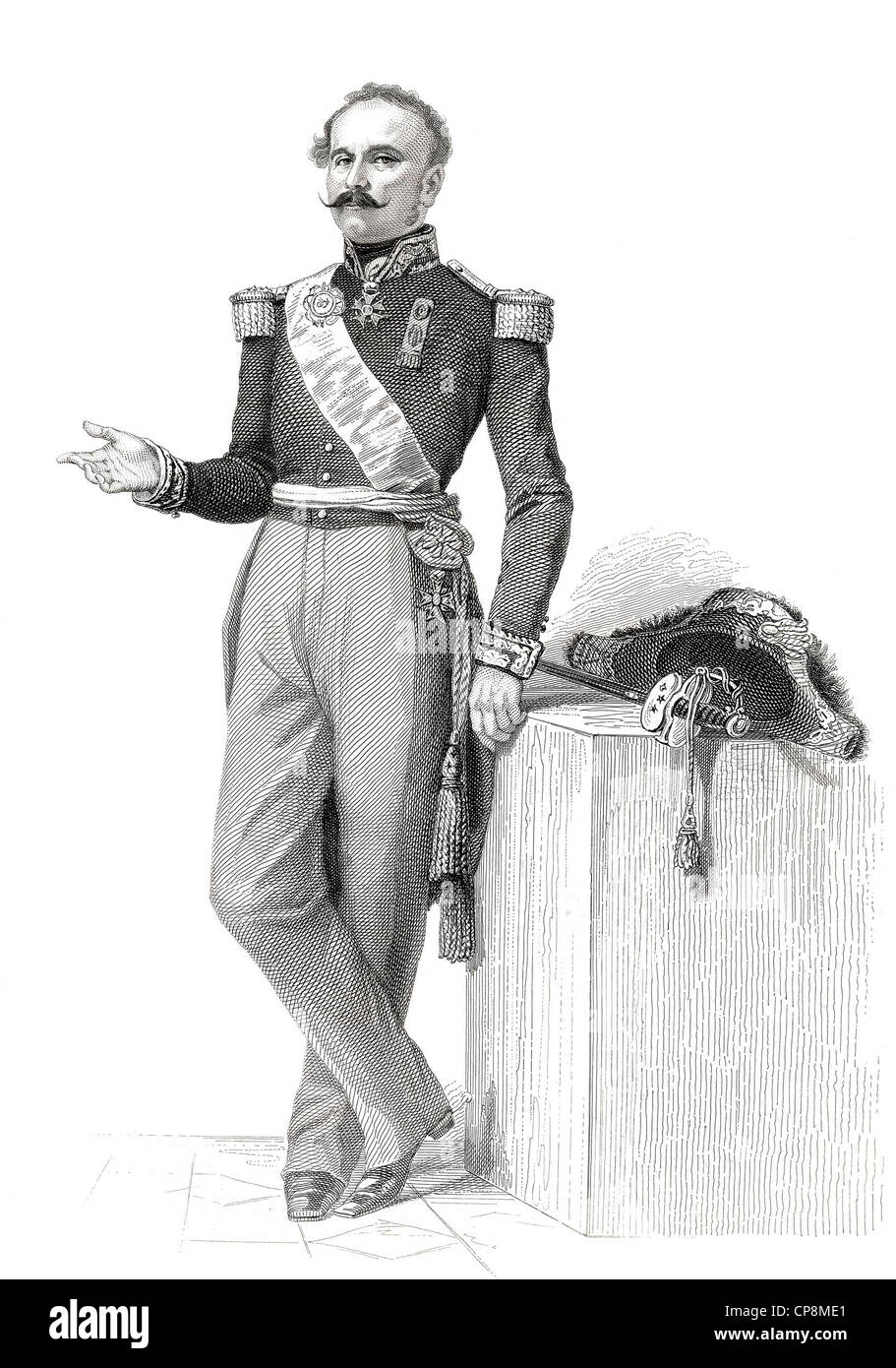 Bild der französische Kommandant und Marschall General Nicolas Charles Victor Oudinot, Herzog von Reggio, 1791-1863, Mitglied der Fre Stockfoto