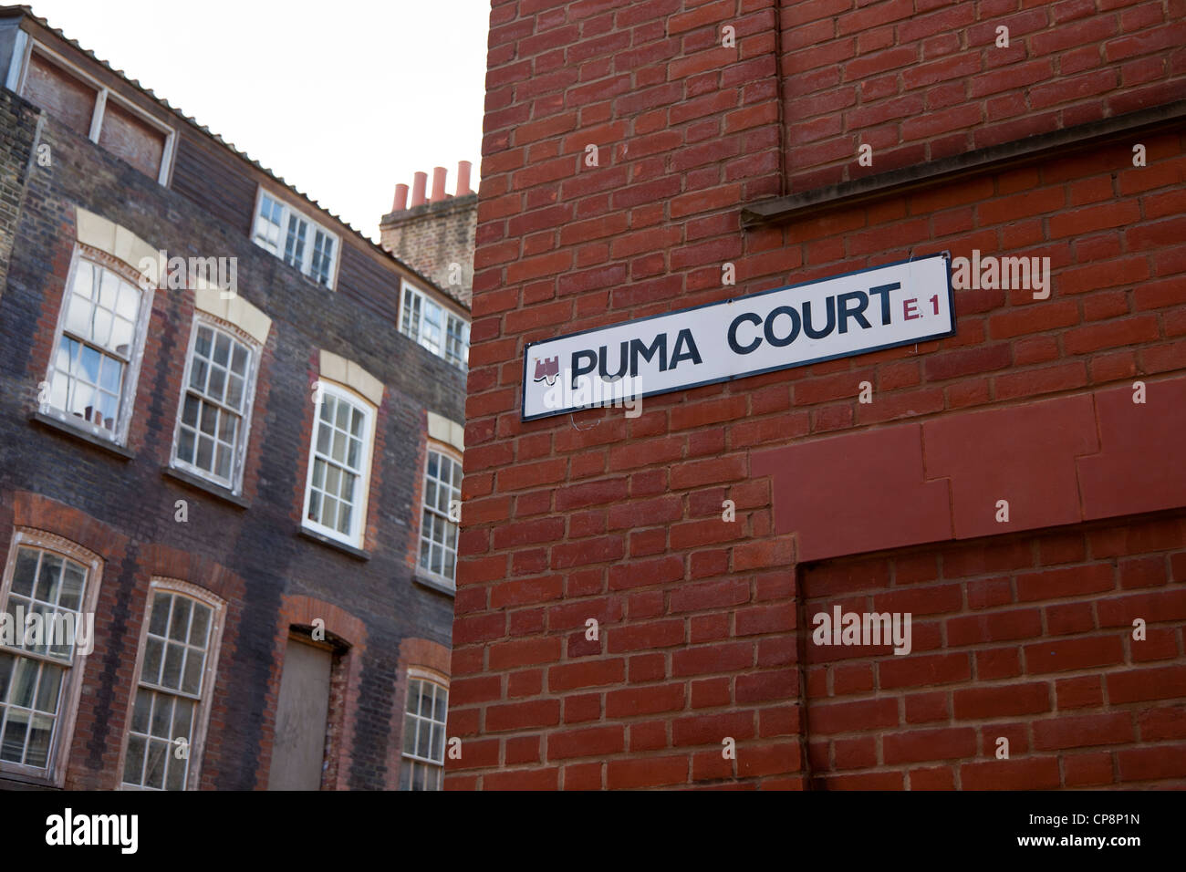 PUMA Court, in der Nähe von Brick Lane, London, UK. Stockfoto