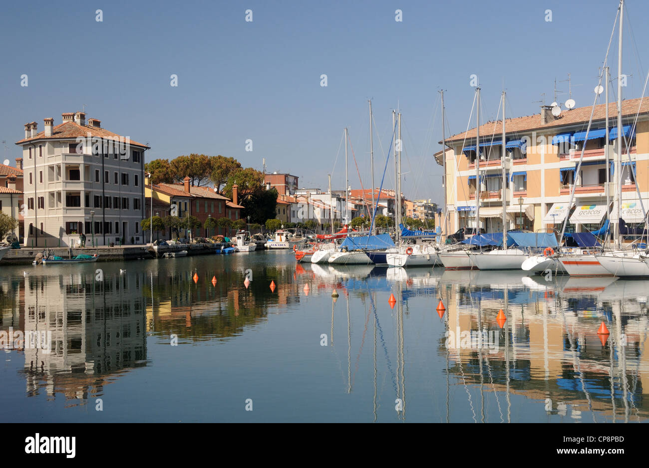 Der Hafen in Grado, Friaul-Julisch Venetien, Italien Stockfoto