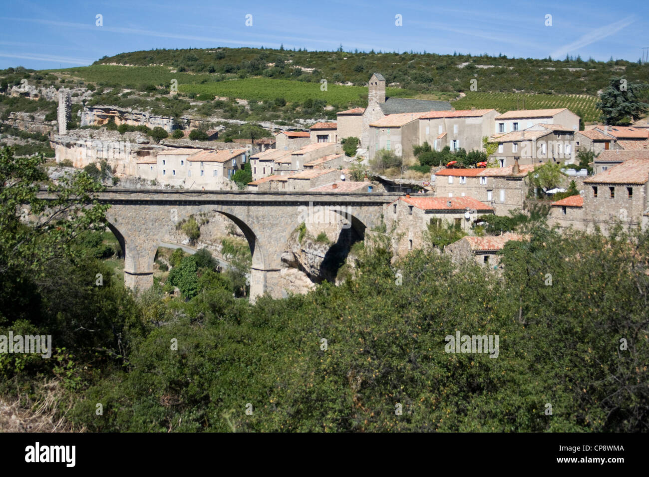 Minerve Bergdorf in Languedoc-Roussillon Region im Süden Frankreichs Stockfoto