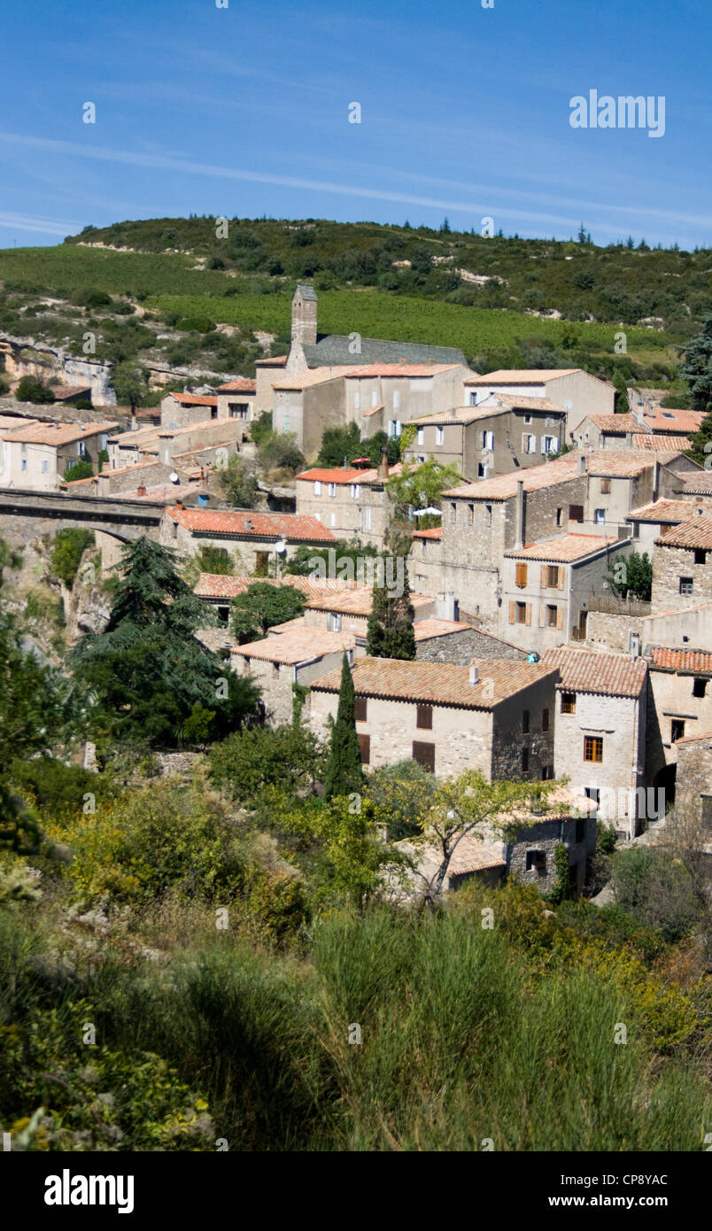 Minerve Bergdorf in Languedoc-Roussillon Region im Süden Frankreichs Stockfoto