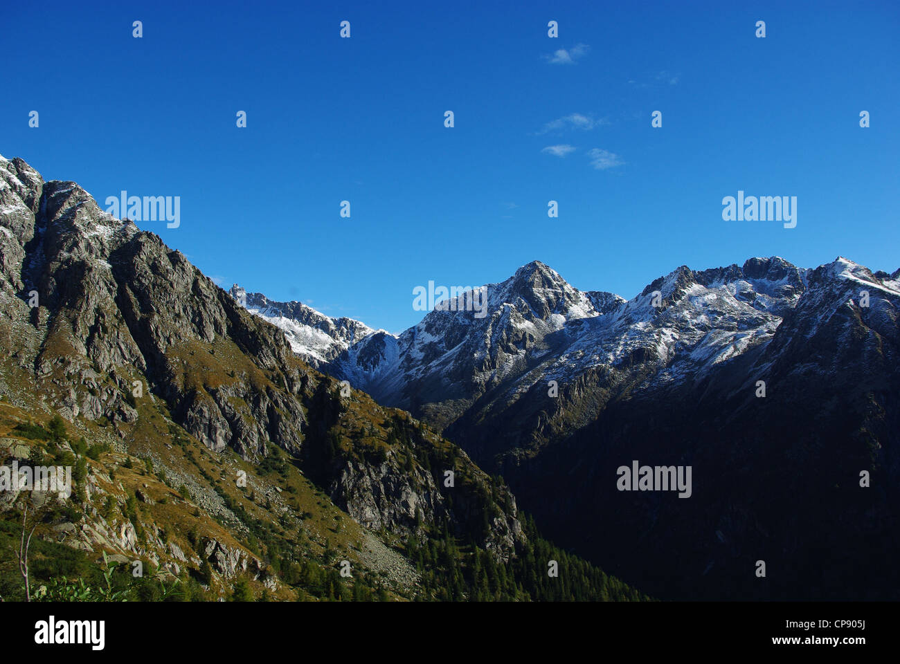 Berge des Parco Naturale Adamello Brenta, Italien Stockfoto