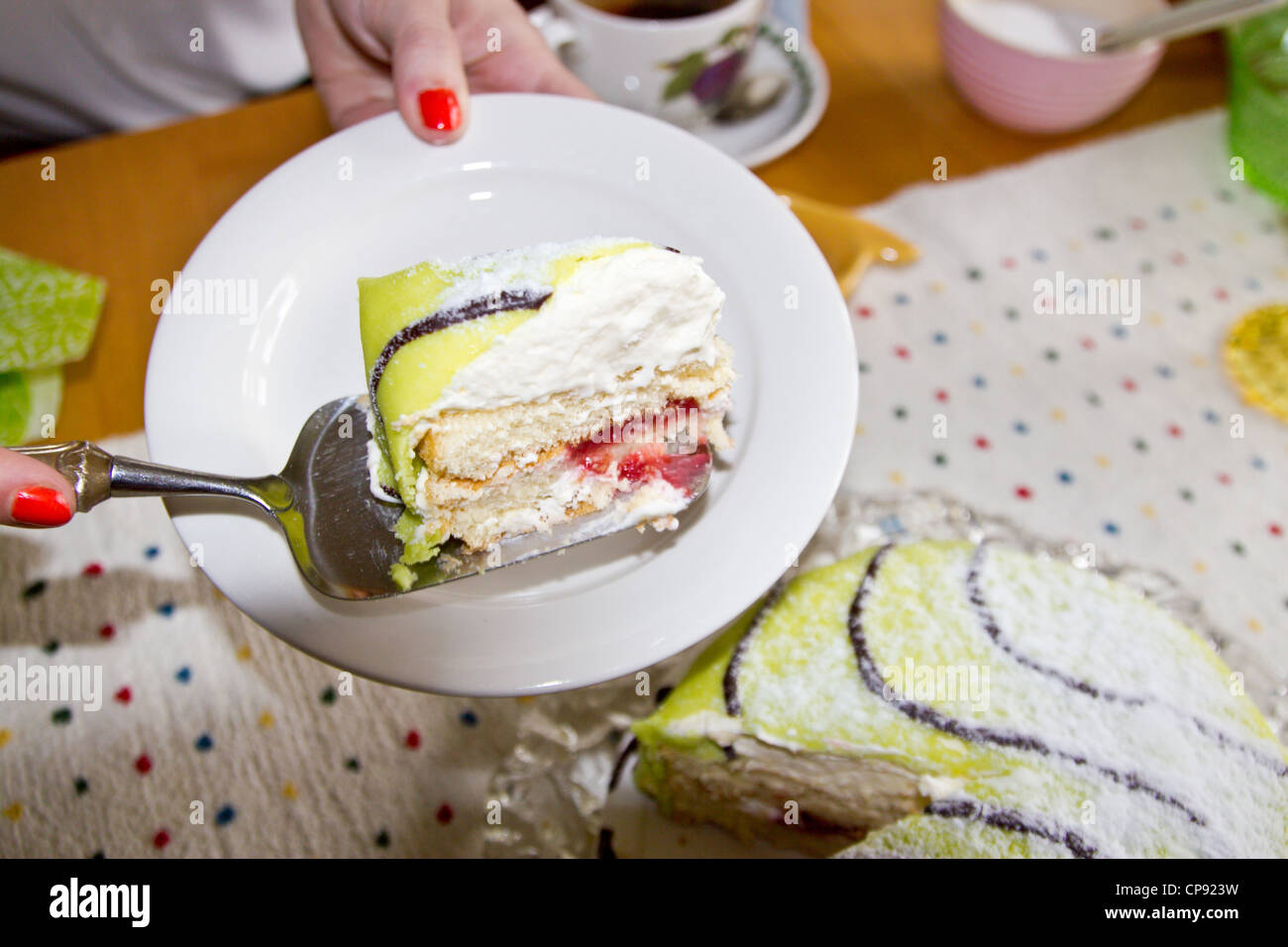 Prinzessin Kuchen Frieden Stockfoto