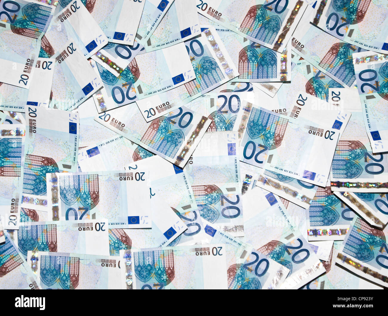 20 Euro-Scheine Stockfoto