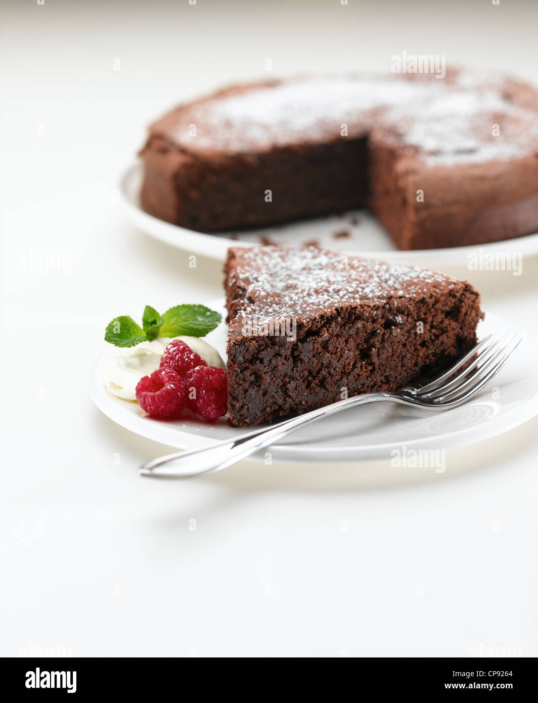 Schokoladen-Torte Stockfoto