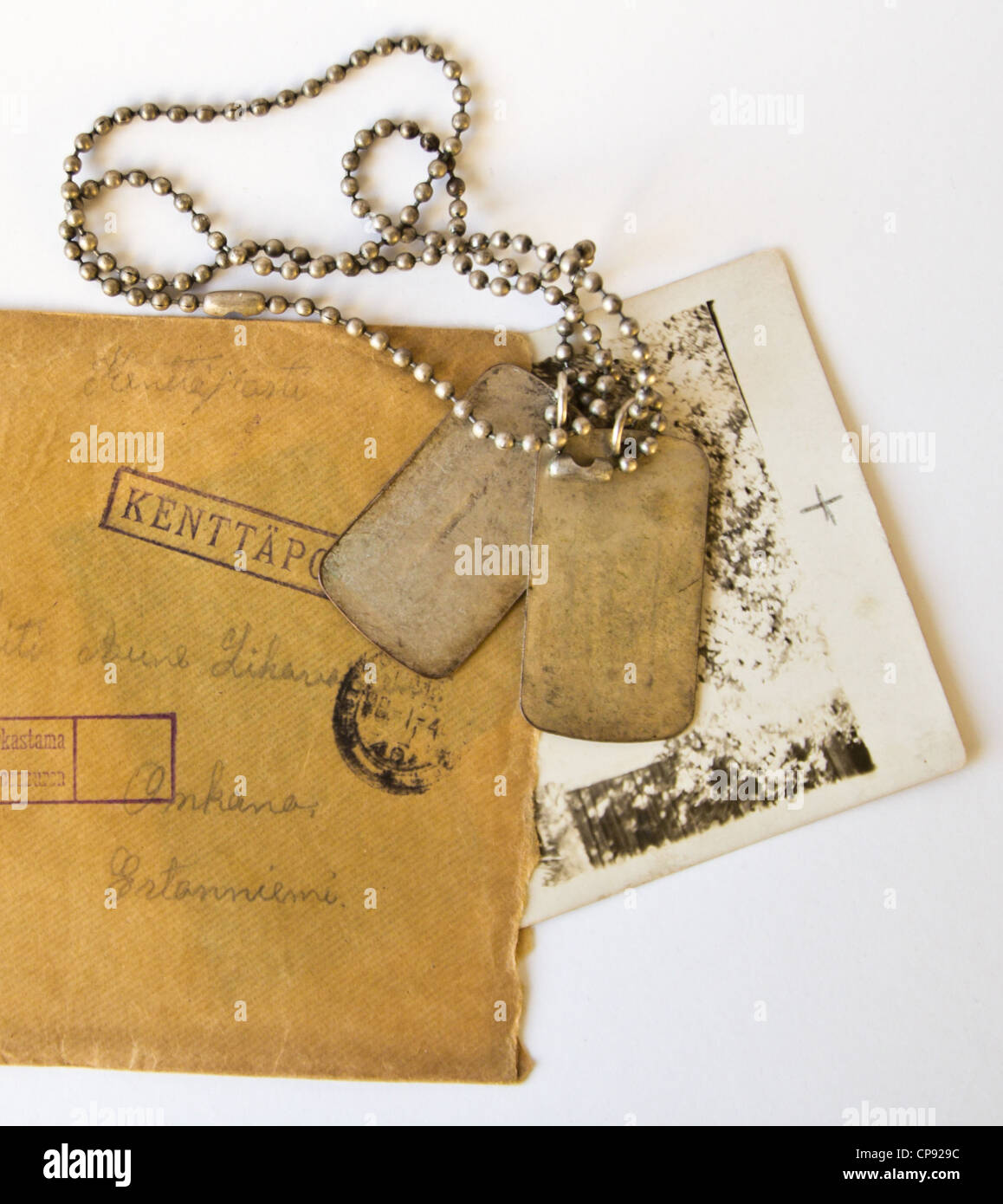 Krieg-mail Stockfoto