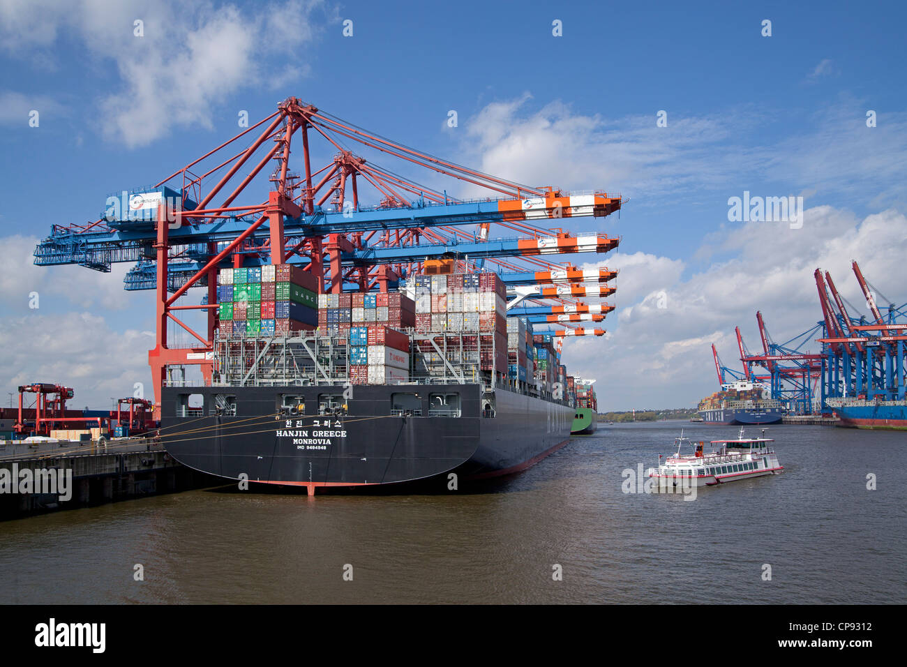 Eurogate Container Terminals und Burchardkai, Hafen, Hamburg ...