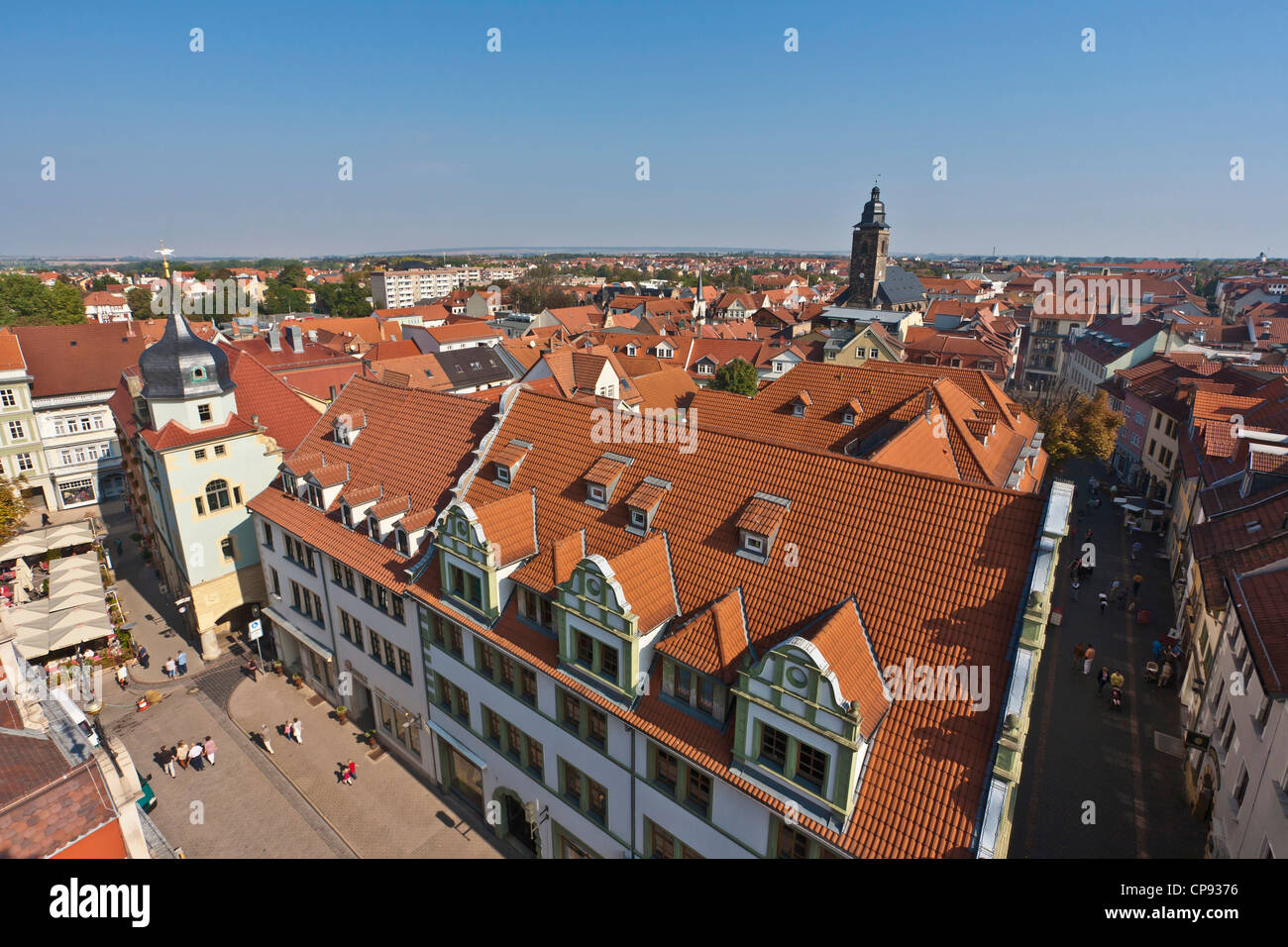 Deutschland, Thüringen, Gotha, Blick auf Stadt Stockfoto