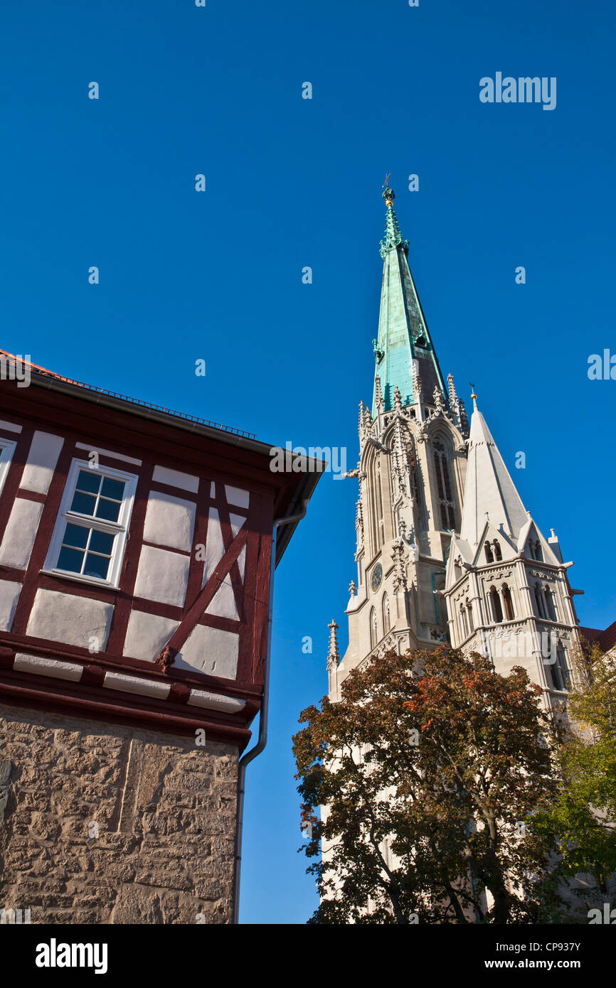 Deutschland, Thüringen, Muhlhausen, Aussicht von der Liebfrauenkirche Stockfoto