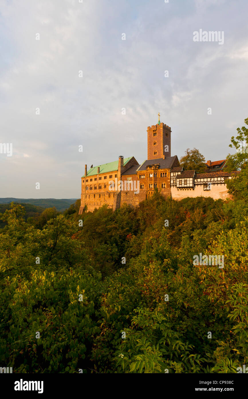 Deutschland, Thüringen, Eisenach, anzeigen Wartburg Stockfoto