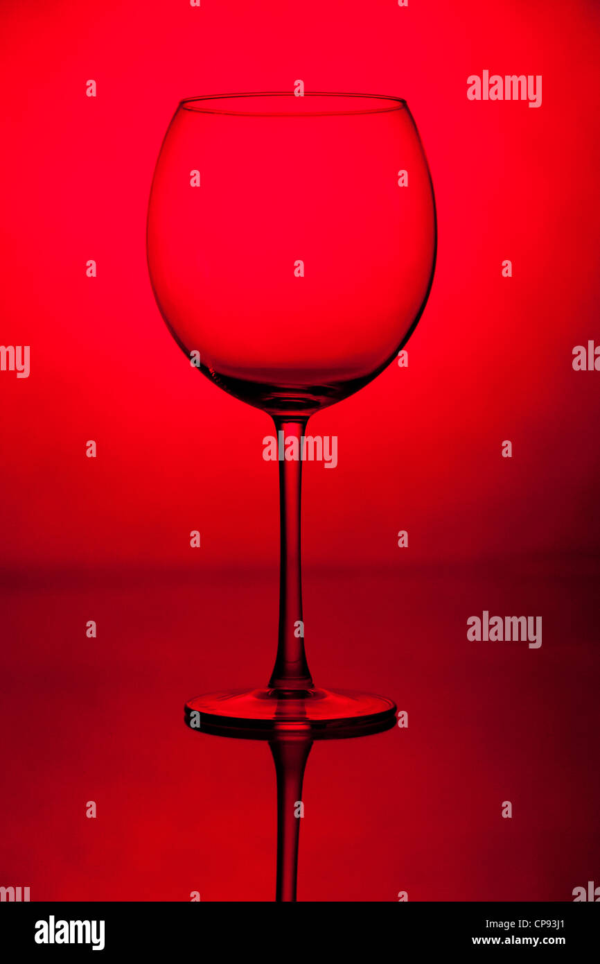 Rotes Glas Stockfoto