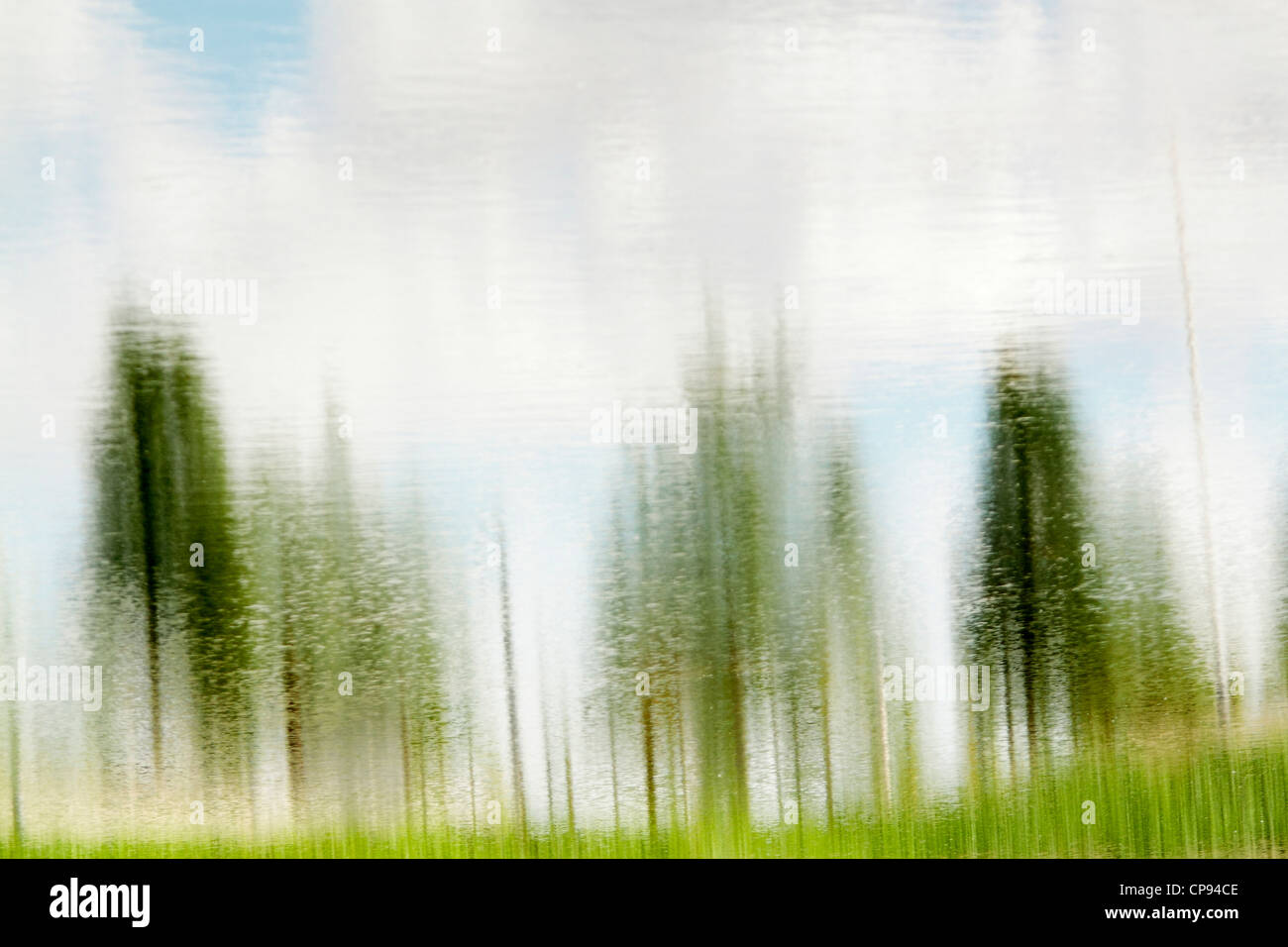 Farbe Naturszenen mit der Kamera und die Spiegelung des Wassers, die Hervorhebung der Textur und Hintergrund Stockfoto