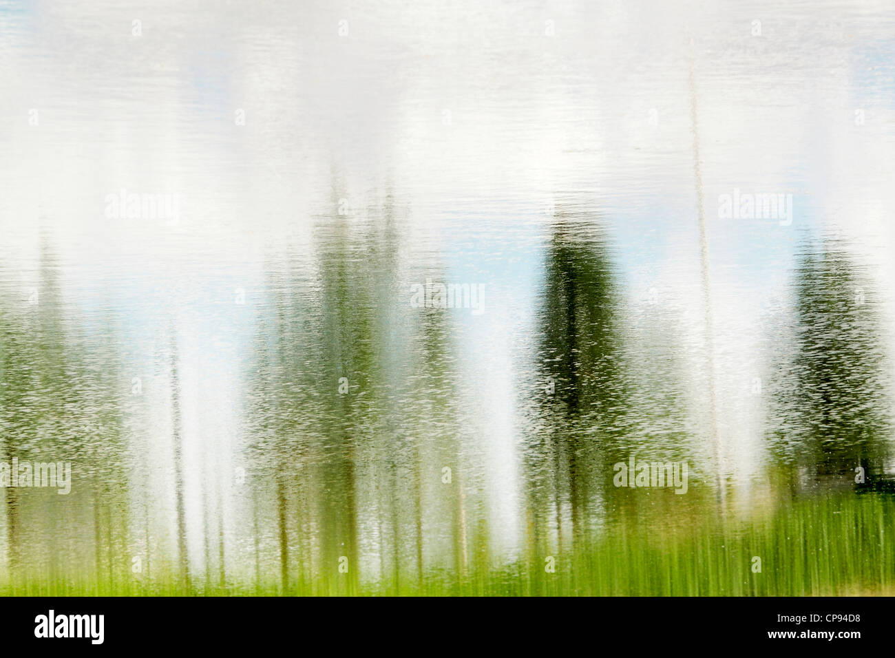 Farbe Naturszenen mit der Kamera und die Spiegelung des Wassers, die Hervorhebung der Textur und Hintergrund Stockfoto