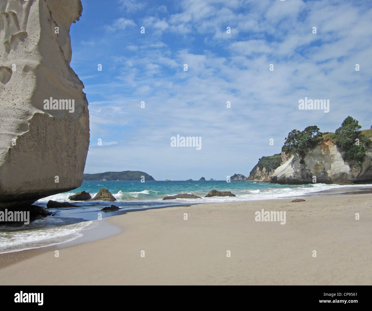 Te Whanganui-A-Hei oder Cathedral Cove auf der Coromandel Penisular, Neuseeland. Stockfoto