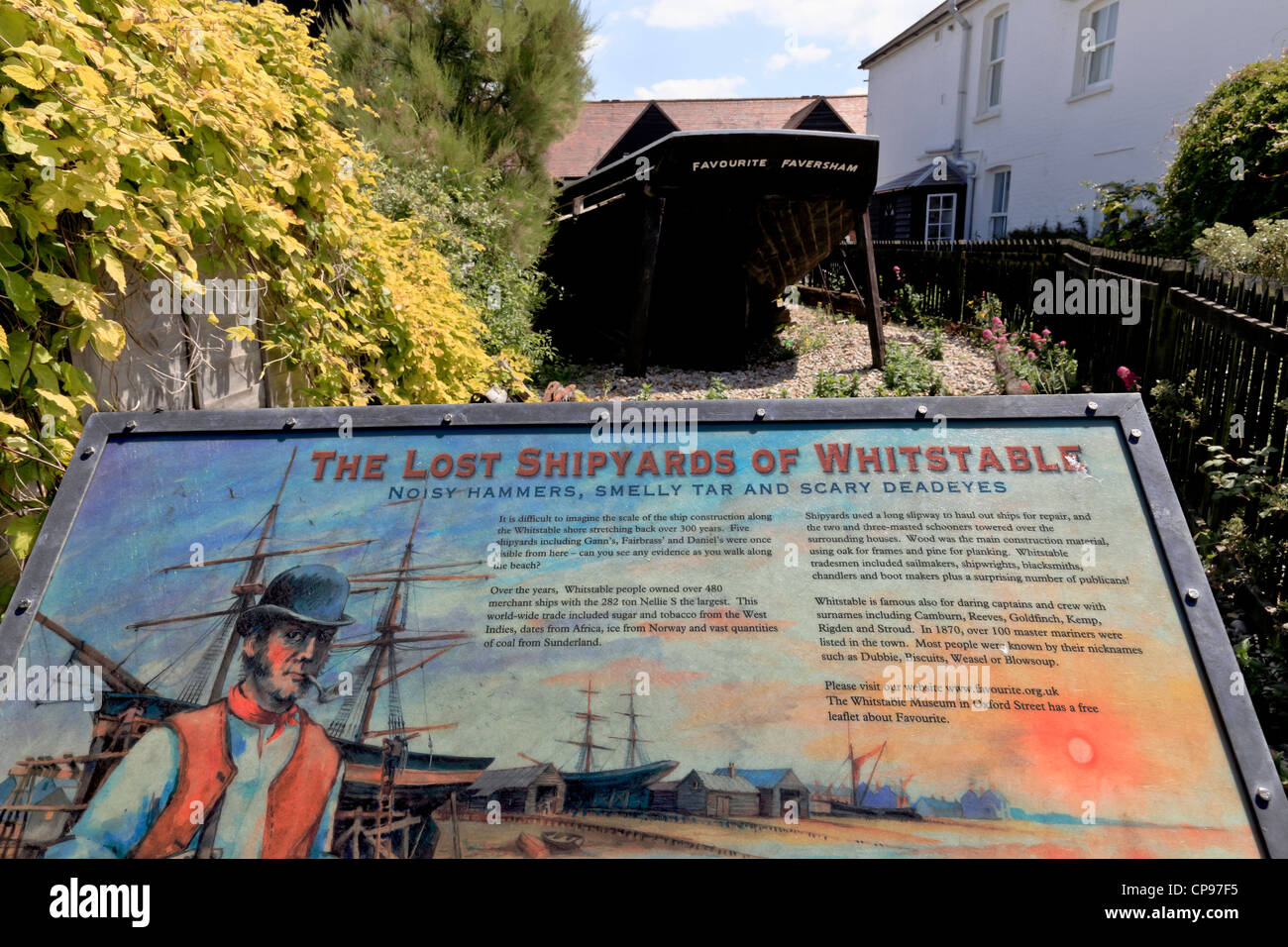 3916. historischen Werften, Whitstable, Kent, UK Stockfoto