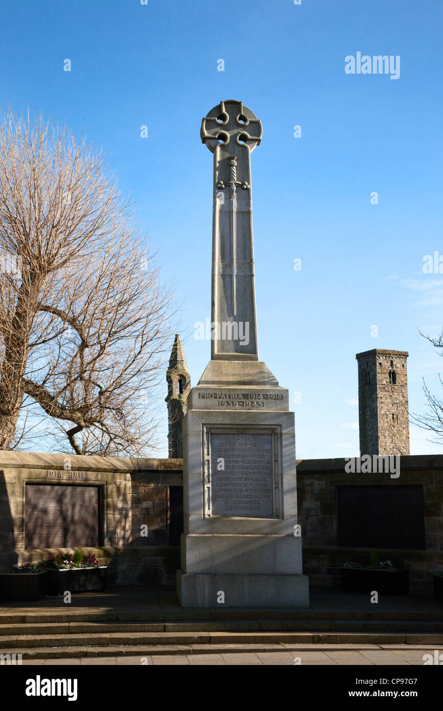 Kriegerdenkmal am Ende der North Street St Andrews Fife Schottland Stockfoto