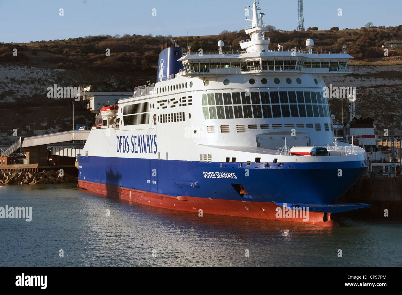 DFDS Seaways Autofähre am Dovel Hafen angedockt Stockfoto