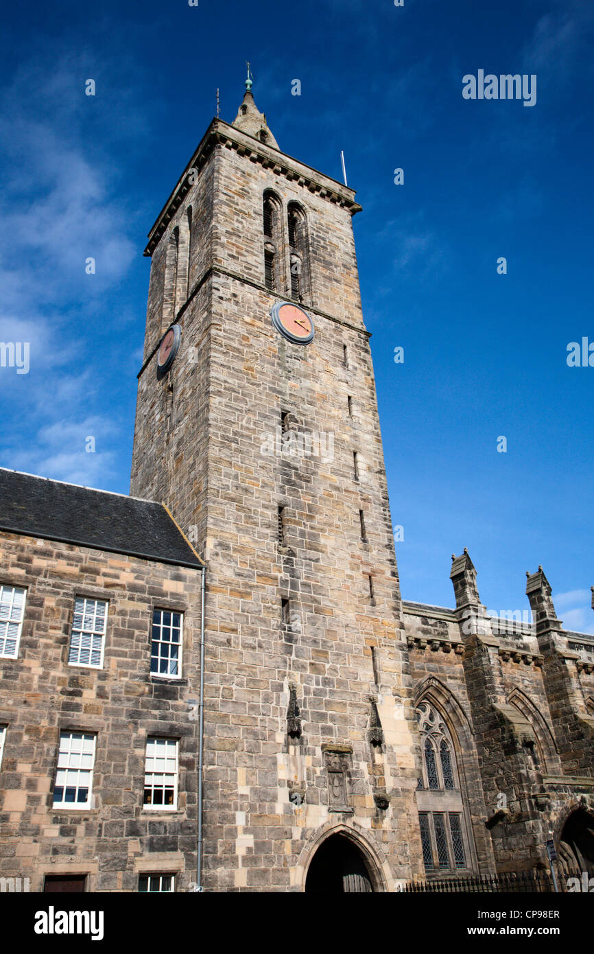 St Salvators Universität Kapelle Turm auf North Street St Andrews Fife, Schottland Stockfoto