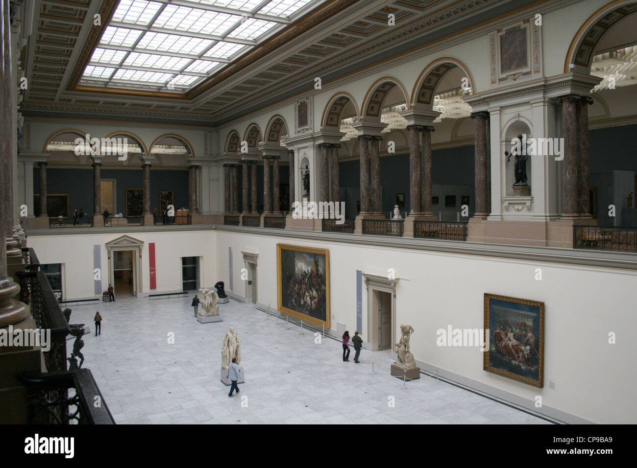 Haupthalle des Königlichen Museums der schönen Künste von Belgien, Brüssel Stockfoto
