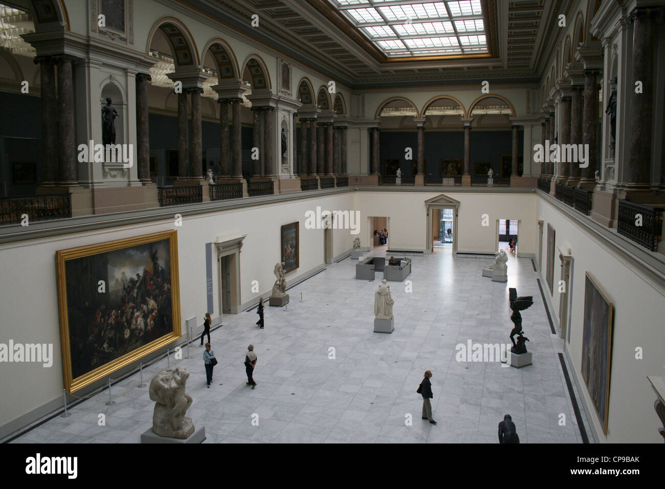 Haupthalle des Königlichen Museums der schönen Künste von Belgien, Brüssel Stockfoto